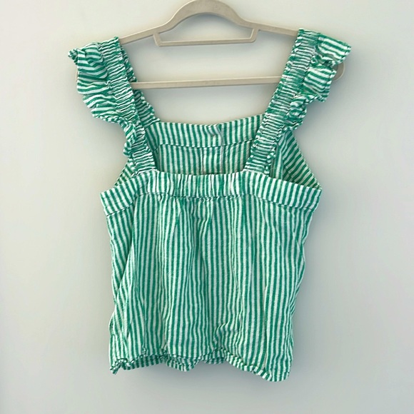 J Crew ruffled tank size M - Picture 2 of 5